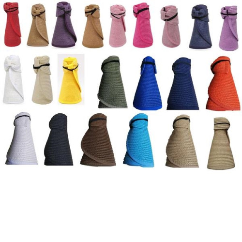 Women Foldable Wide Brim Sun Visor