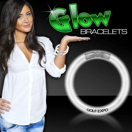 8" Single Color Superior Light Up Glow Bracelet