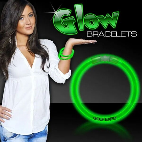 8" Single Color Superior Light Up Glow Bracelet