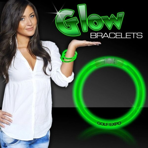 8" Single Color Superior Light Up Glow Bracelet