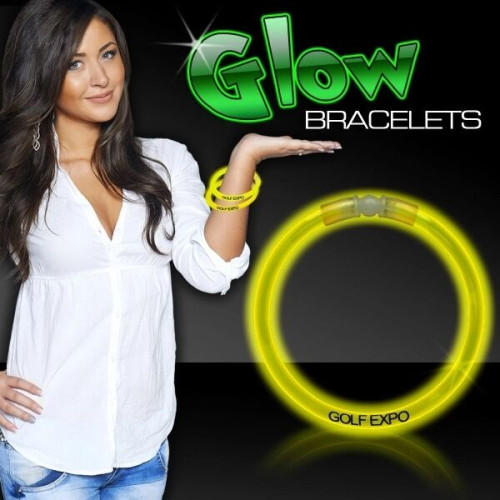 8" Single Color Superior Light Up Glow Bracelet