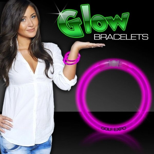 8" Single Color Superior Light Up Glow Bracelet