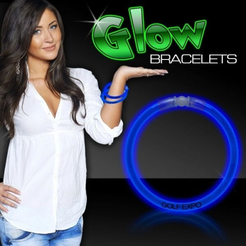 8" Single Color Superior Light Up Glow Bracelet