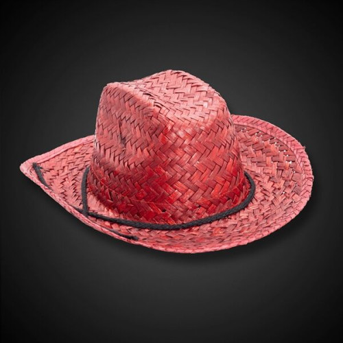 Adult Straw Cowboy Hats - Assorted Colors