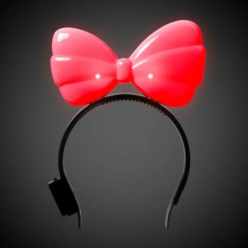 LED Light Up Glow Bow Headband