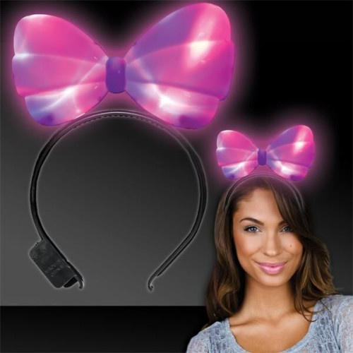 LED Light Up Glow Bow Headband