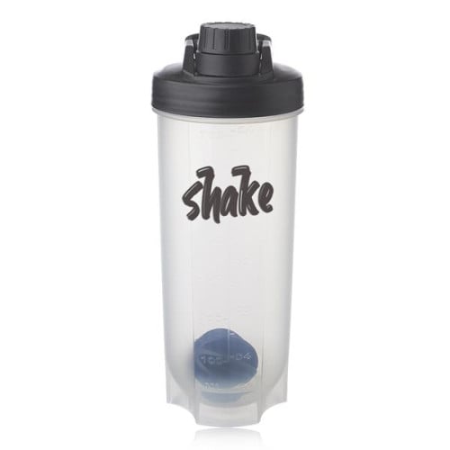 24 oz. Plastic Shaker Bottle with Mixer