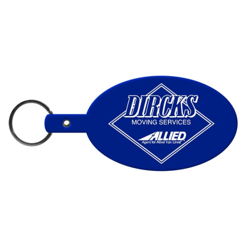 Large Oval Flexible Key Tag