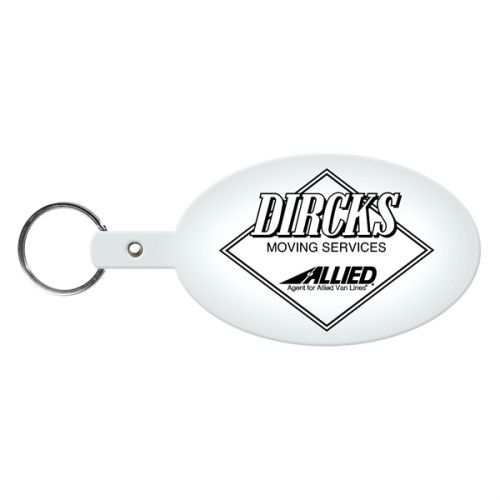 Large Oval Flexible Key Tag