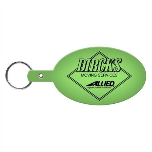 Large Oval Flexible Key Tag