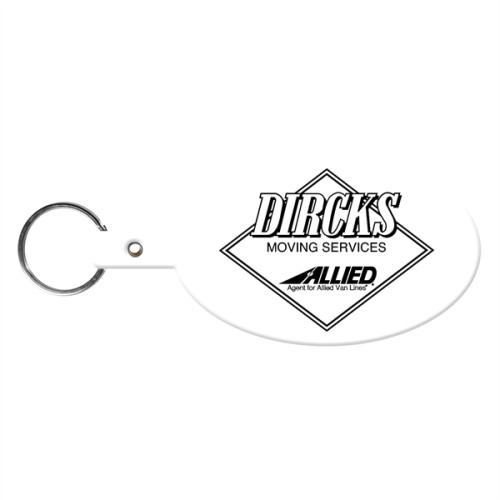 Large Oval Flexible Key Tag