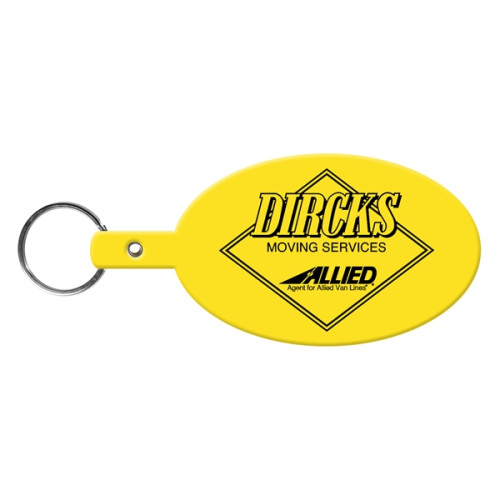 Large Oval Flexible Key Tag