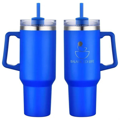 Genoa 40 oz Vacuum Insulated Travel Mug with Straw