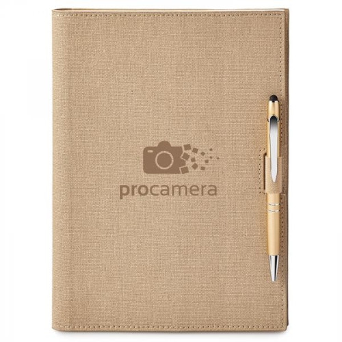 LINEN   REFILLABLE HARD COVER JOURNAL COMBO
