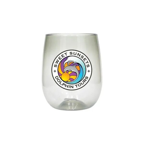 RECYCLED PET - 12 oz. Stemless Wine Glass, Full Color Digita