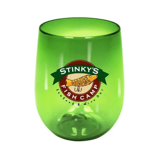 RECYCLED PET - 12 oz. Stemless Wine Glass, Full Color Digita
