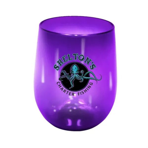 RECYCLED PET - 12 oz. Stemless Wine Glass, Full Color Digita