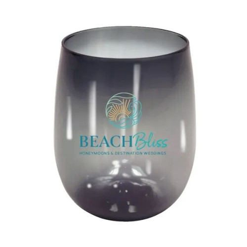 RECYCLED PET - 12 oz. Stemless Wine Glass, Full Color Digita