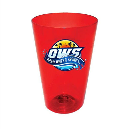 RECYCLED PET - 16 oz. Pint Glass, Full Color Digital