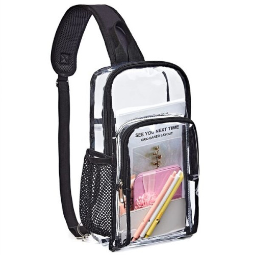 PVC Transparent Messenger Bag