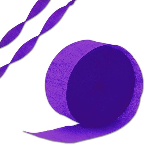 81' Roll Purple Crepe Paper Streamer