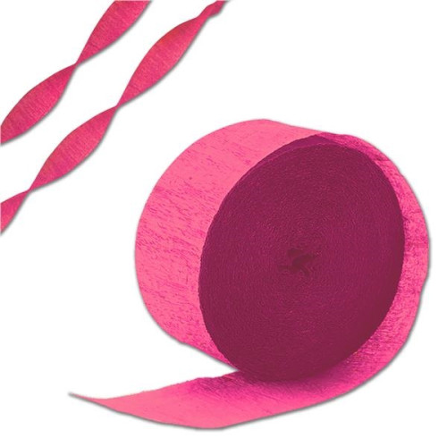 81' Roll Red Crepe Paper Streamer