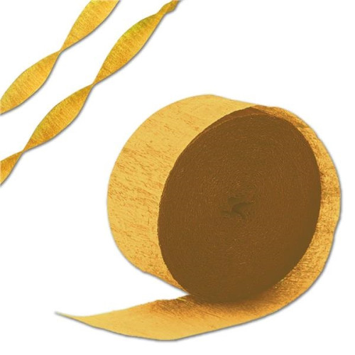 81' Roll Yellow Crepe Paper Streamer