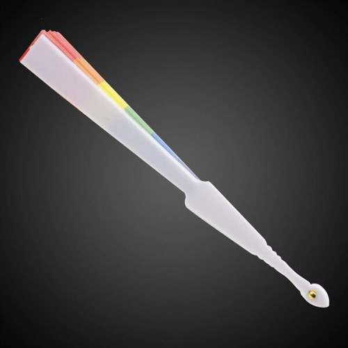 9" Rainbow Folding Fans(Imprintable)