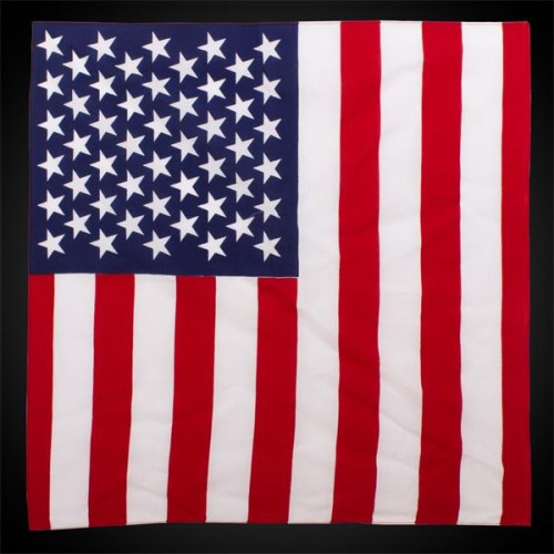 22" x 22" US Flag Bandana blank/imprintable
