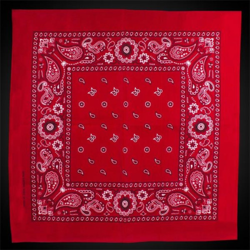 Navy Blue 22" x 22" Cotton Paisley Bandanas