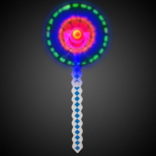 15" Blue LED Pixel Windmill Wand