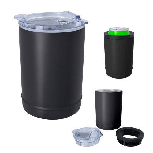 2-In-1 Full Laser Copper Insulated Beverage Holder and Tumbler