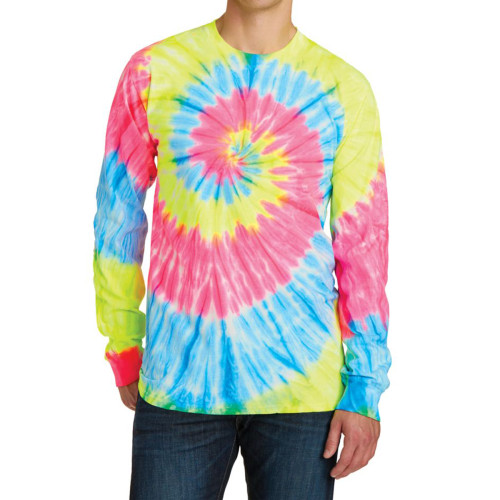 Port & Company® Tie-Dye Long Sleeve Tee