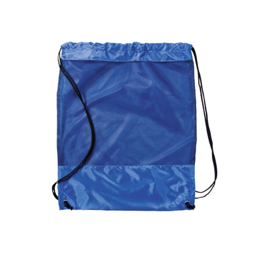 Mesh Panel Drawstring Backpack