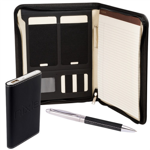 Tuscany™ Mobile Portfolio Power Bank And Pen Set
