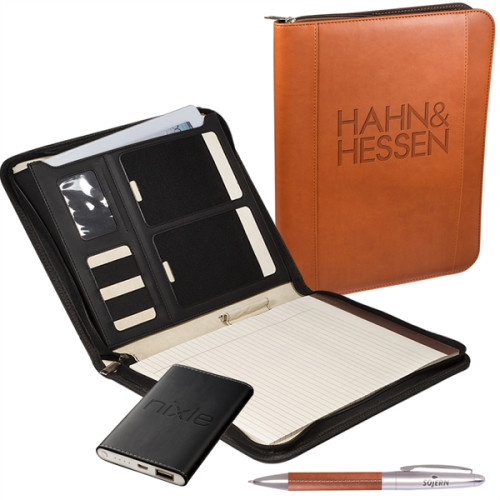 Tuscany™ Mobile Portfolio Power Bank And Pen Set