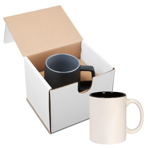 11 oz. Two Tone C-Handle Mug in Individual Mailer