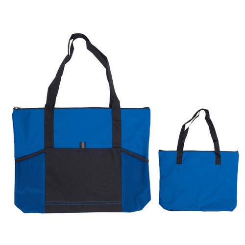 Jumbo Trade Show Tote With Front Pockets