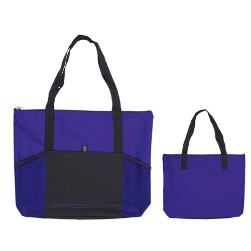 Jumbo Trade Show Tote With Front Pockets