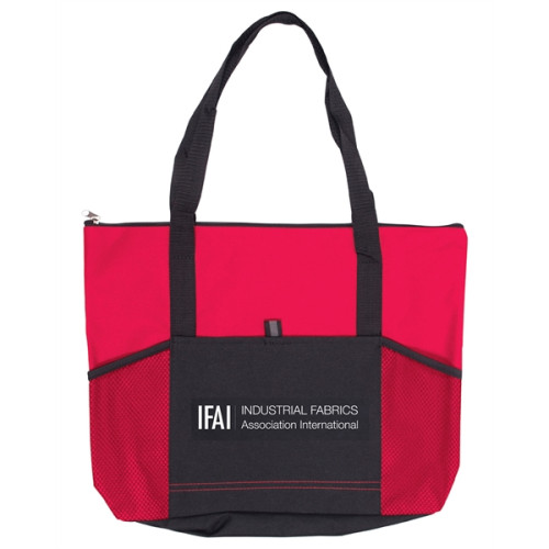 Jumbo Trade Show Tote With Front Pockets