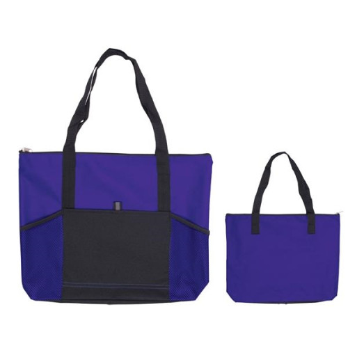 Jumbo Trade Show Tote With Front Pockets