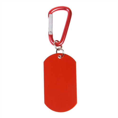 Dog Tag Carabiner Key Chain