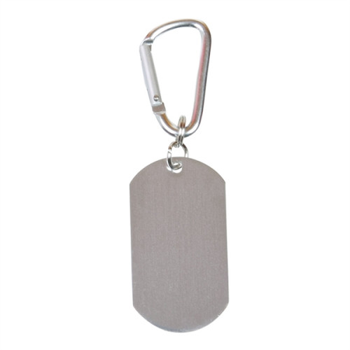 Dog Tag Carabiner Key Chain
