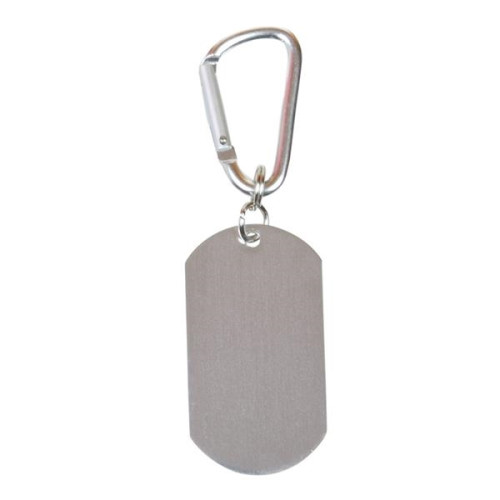 Dog Tag Carabiner Key Chain