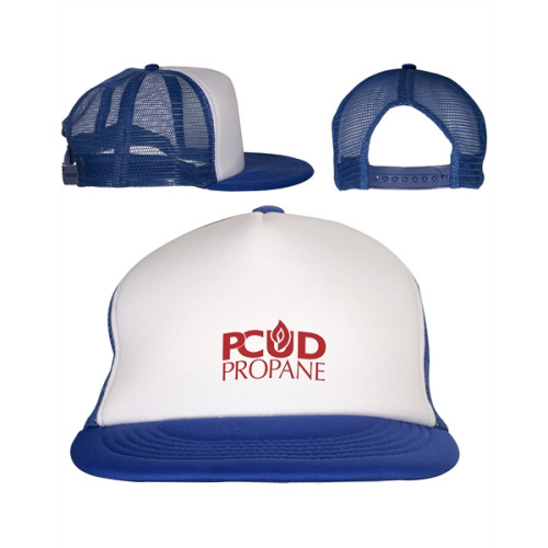 Skater Flat Bill Trucker Cap