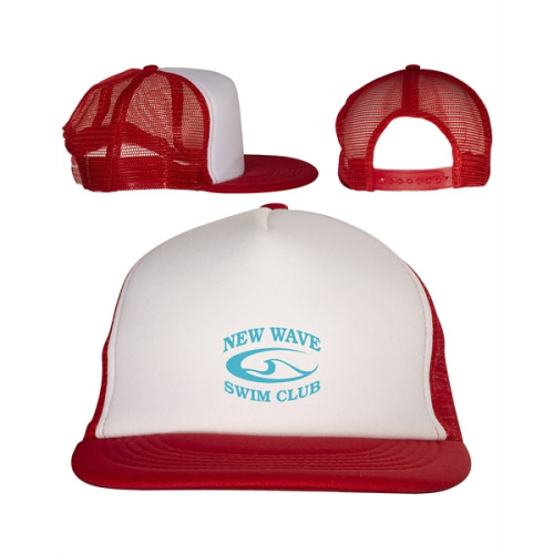 Skater Flat Bill Trucker Cap