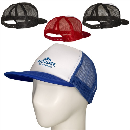 Skater Flat Bill Trucker Cap