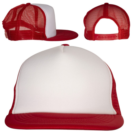 Skater Flat Bill Trucker Cap