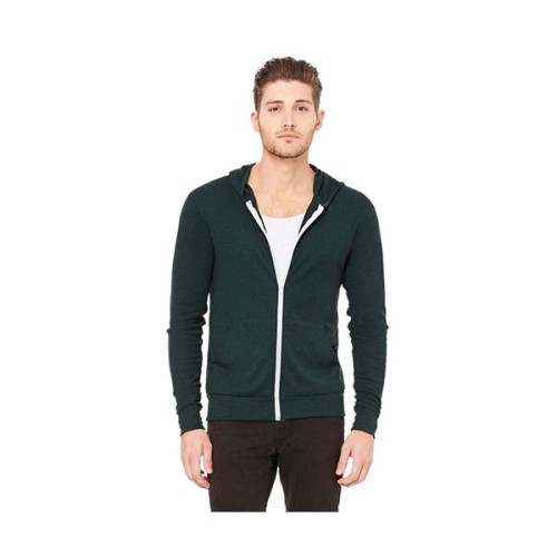Bella+Canvas® Unisex TriBlend Lightweight Full-Zip Hoodie
