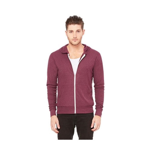 Bella+Canvas® Unisex TriBlend Lightweight Full-Zip Hoodie